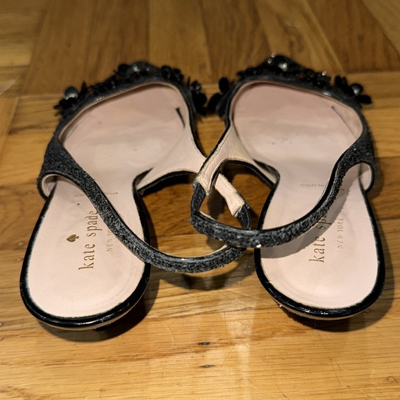 Kate Spade Olima Slingback Kitten Heel Sparkle Shoes - Picture 4 of 10